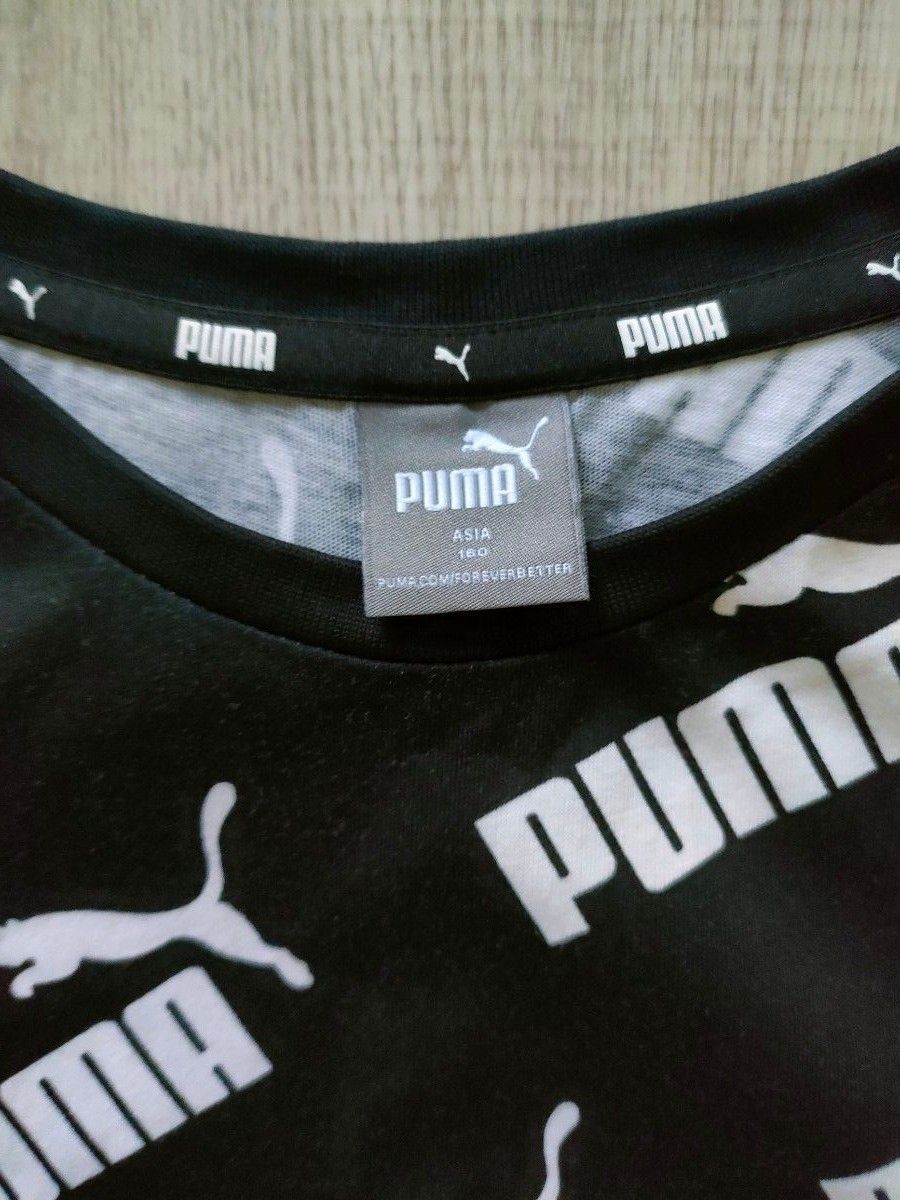 PUMA　 ロゴTシャツ 　ブラック