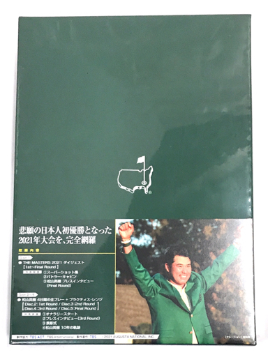 TBS master zMASTERS 2021 day person himself the first champion's title Matsuyama Hideki 4 days. ultra . gorgeous version Blue-ray unopened goods preservation box attaching 
