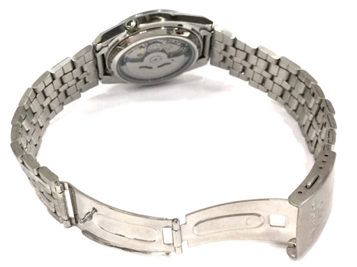 セイコー 5 デイデイト 自動巻 オートマチック 腕時計 メンズ 7S26-02E0 シルバーカラー文字盤 SEIKO QR052-274の画像6