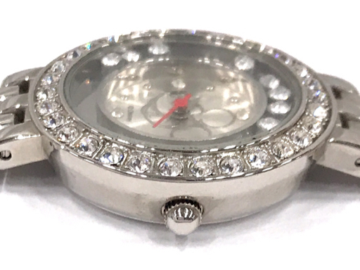  Disney наручные часы 1000/0048 раунд Mickey стразы серебряный цвет металлические принадлежности кварц женский оригинальный ремень 