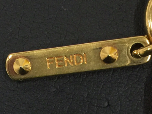  Fendi key holder fox fur yellow gold color metal fittings fashion accessories SalvatoreFerragamo