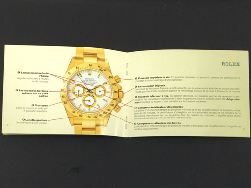 [ accessory only ] Rolex Daytona Ref.16520 Cosmo graph chronograph racing booklet L plimero1999 year 3 month 