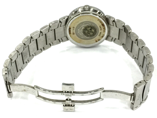 クリスチャンディオール デイト クォーツ 腕時計 D77-100 ブラック文字盤 メンズ 未稼働品 純正ブレス Christian Dior_画像6