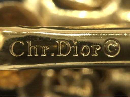 クリスチャンディオール イヤリング 両耳 Dior エンブレム ゴールドカラー ブランド小物 Christian Dior QR054-237_画像7