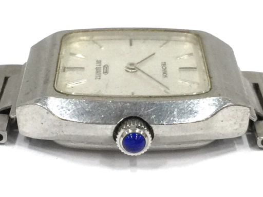 テクノス スカイクォーツ 腕時計 シルバーカラー文字盤 メンズ ファッション小物 社外ブレス QR054-86_画像3