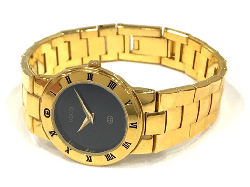  стоимость доставки 360 иен Gucci кварц наручные часы женский 3300L черный циферблат оригинальный breath не работа товар GUCCI включение в покупку NG