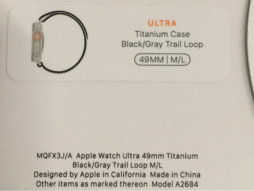 1 иен Apple Watch Ultra 49mm GPS+Cellular модель MQFX3J/A A2684 титан смарт-часы корпус 