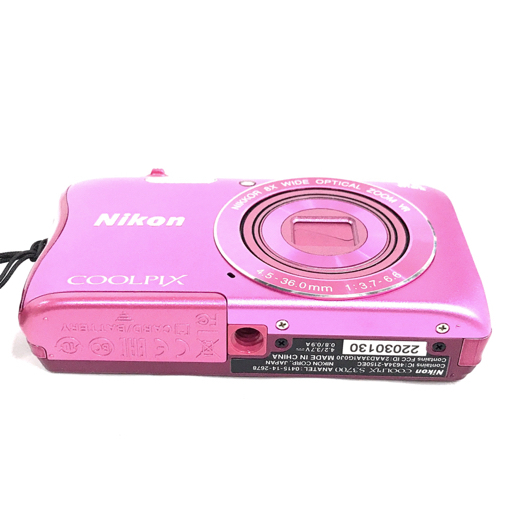 Nikon COOLPIX S3700 4.5-36.0mm 1:3.7-6.6 コンパクトデジタルカメラ QR052-432の画像5
