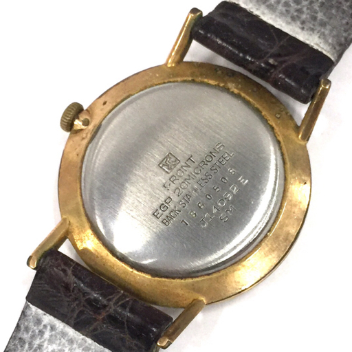 セイコー スポーツマチック 手巻き 機械式 腕時計 ホワイト文字盤 稼働品 社外ベルト J14092E QR052-217の画像2