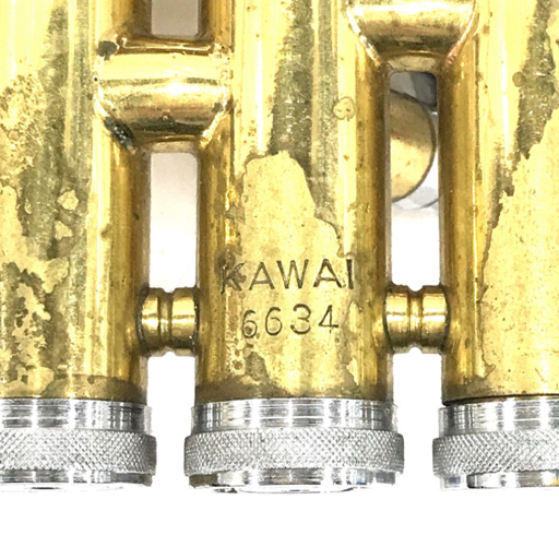 カワイ 40 トランペット 金管楽器 ハードケース マウスピース付き ブラック KAWAI QR052-332の画像3