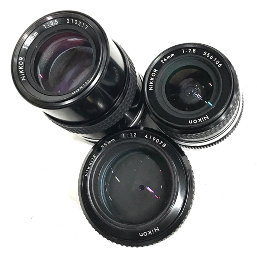 Nikon F2 フォトミックA ブラック Ai NIKKOR 55mm 1:1.2 含む 一眼レフフィルムカメラ レンズ セットの画像9