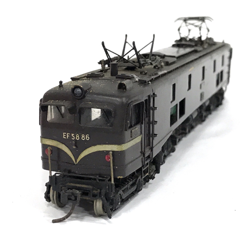 1円 天賞堂 EF58 国鉄 電気機関車 茶色 HOゲージ 鉄道模型 鉄道車両の画像1