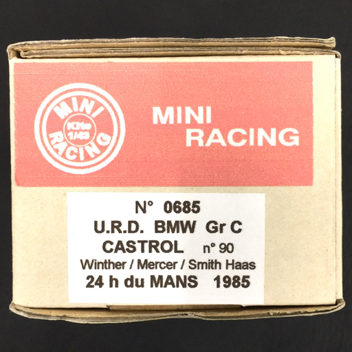 1円 MINI RACING 685 U.R.D BMW Gr C レジンキット 未組立 他 0463 EMKA M.1 等 ホビー 保存箱付き 計3点 セットの画像4