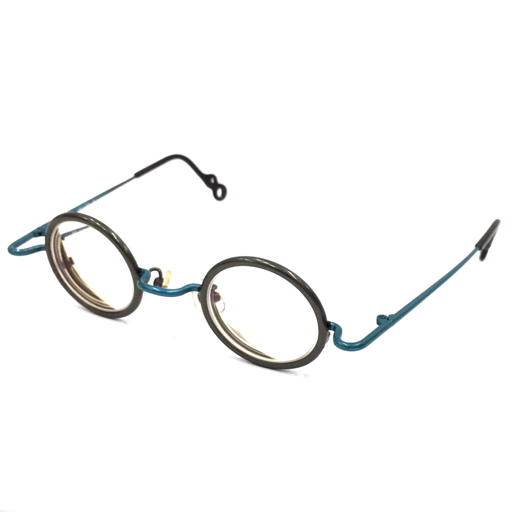 1円 カムロ 眼鏡 メガネ めがね 419P/631P グラデなし 度あり アイウェア 保存ケース付き 現状品 KAMUROの画像1