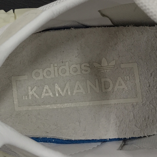 アディダス 26cm EE5647 KAMANDA カマンダ スニーカー レースアップシューズ メンズ ホワイト系 保存箱付 adidasの画像7