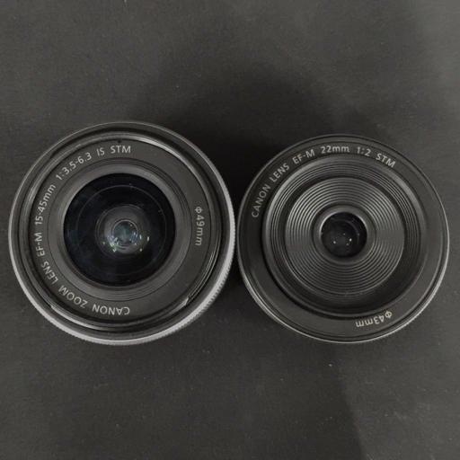 1円 CANON EOS M10 EF-M 22mm 1:2 STM 15-45mm 1:3.5-6.3 IS STM ミラーレス一眼 デジタルカメラ レンズ L231744の画像10