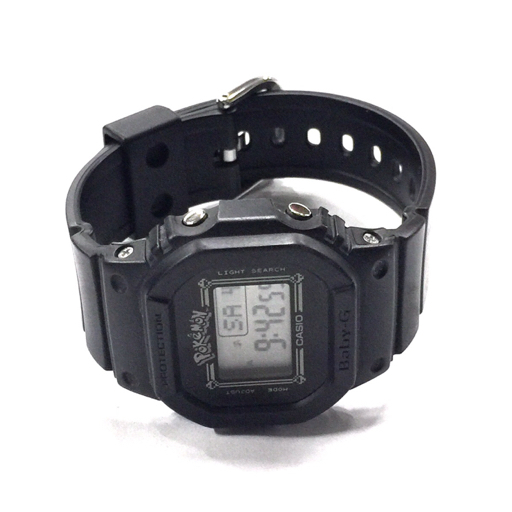 カシオ ベビーG 25TH ANNIVERSARY ピカチュウ コラボ クォーツ 腕時計 ブラック BGD-560PKC 稼働品 付属品あり_画像5