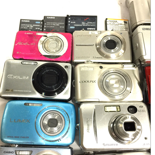 1円 CASIO EXILIM EX-ZS6 Nikon COOLPIX S8200 FUJIFILM S5000 含む デジタルカメラ まとめ セット L240428の画像7