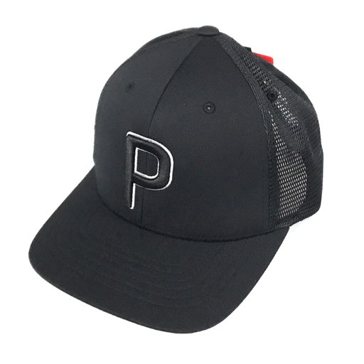  прекрасный товар Puma OSFA Golf колпак Tracker P110 зажим задний колпак шляпа чёрный серия др. белой серии . с биркой итого 2 пункт 