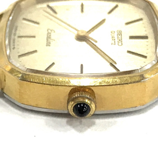 セイコー エクセリーヌ クォーツ 腕時計 レディース ゴールドカラー文字盤 フェイスのみ 1221-5350 QR053-88の画像4
