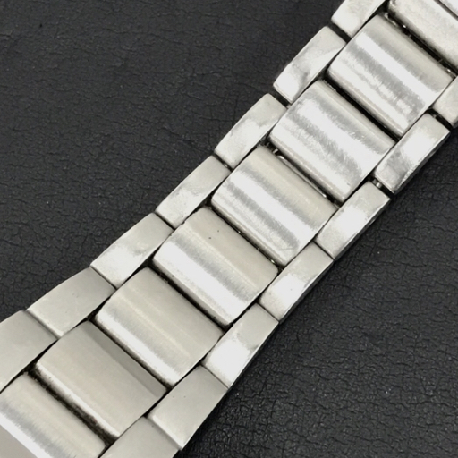 セイコー デイト クォーツ 腕時計 メンズ ブラック文字盤 7N42-8260 未稼働品 純正ブレス ファッション小物 QR052-171の画像7