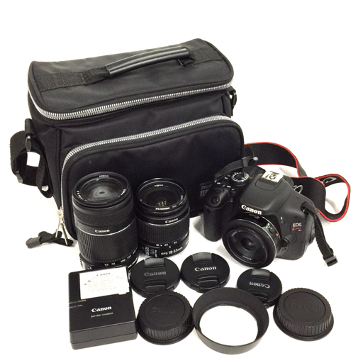 1円 CANON EOS Kiss X5 EF-S 18-55mm 1:3.5-5.6 IS II 含む デジタル一眼レフ カメラ レンズ セット L231446の画像1