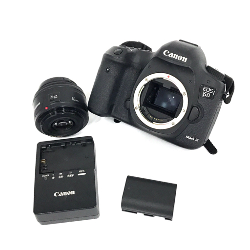 1円 CANON EOS 5D EF 50mm 1:1.8 II デジタル一眼レフ デジタルカメラ C210944の画像1