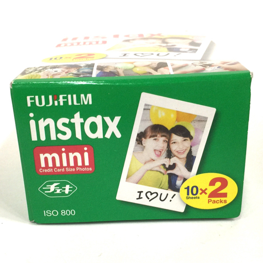 1 jpy unused * unopened FUJIFILM instax mini 10×2 Cheki for film summarize set L091411