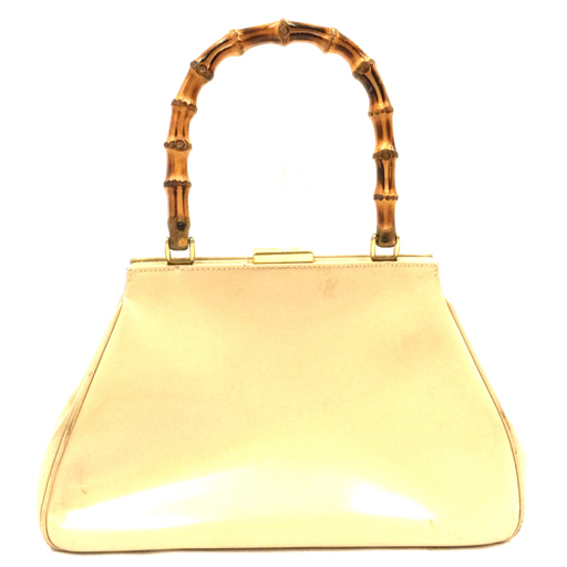 1 иен Gucci bamboo ручная сумочка Gold цвет металлические принадлежности портфель сумка для хранения имеется GUCCI Junk 