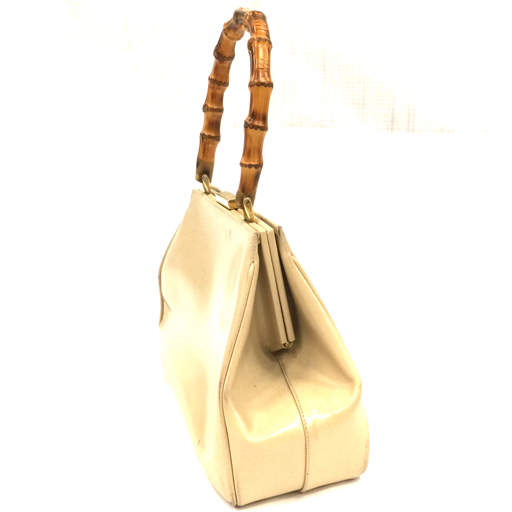 1 иен Gucci bamboo ручная сумочка Gold цвет металлические принадлежности портфель сумка для хранения имеется GUCCI Junk 