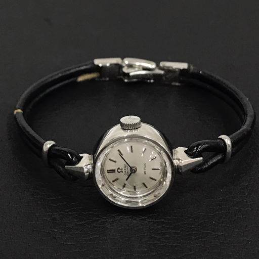 オメガ デビル 自動巻 オートマチック 腕時計 レディース シルバーカラー文字盤 純正ブレス OMEGAの画像5