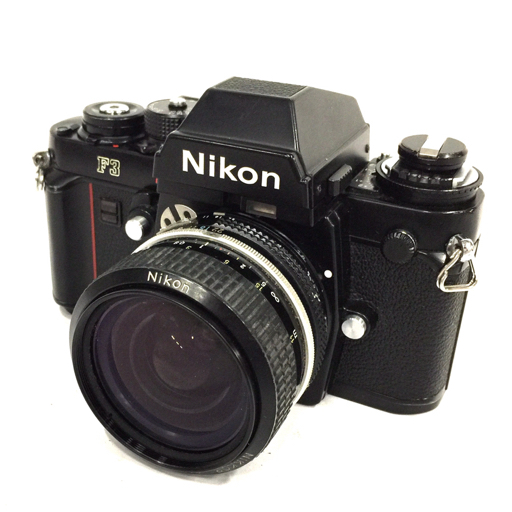 1円 Nikon F3 Ai NIKKOR 28mm 1:3.5 一眼レフフィルムカメラ ボディ レンズ マニュアルフォーカス C191342の画像1