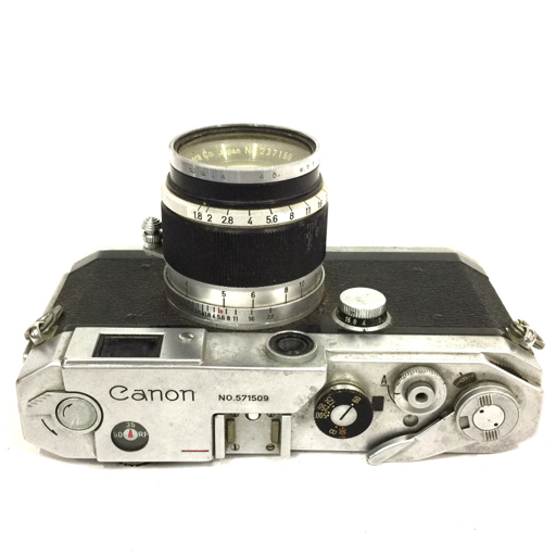 1 jpy CANON range finder LENS 50mm F1.8 film camera lens manual focus 