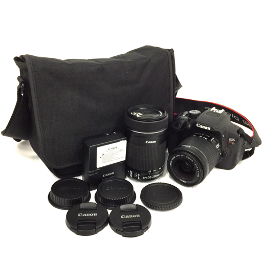1円 Canon EOS Kiss X7i EF-S 18-55mm 1:3.5-5.6 IS STM 含む デジタル一眼レフカメラ レンズ L272152の画像1