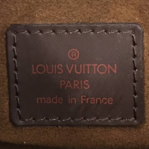 ルイヴィトン ダミエ・エベヌ サンルイ セカンドバッグ フランス製 メンズ ジップ開閉式 LOUIS VUITTON QR053-123の画像9