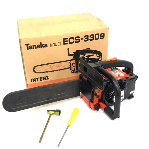 Tanaka ECS-3309 タナカ エンジンチェーンソー 木工用 動作未確認 QR053-187の画像1