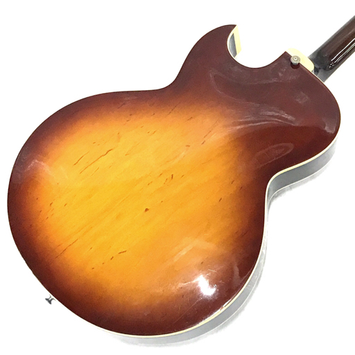 グレコ FA-700 フルアコースティックギター フルアコ サンバースト 弦楽器 ソフトケース付 GRECOの画像8