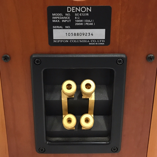 1 иен DENON Denon SC-E727R динамик пара звуковая аппаратура электризация рабочее состояние подтверждено 