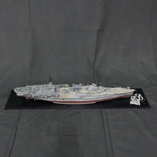  производитель неизвестен 1/350 шкала старый Япония военно-морской флот авиация броненосец Исэ город модель дисплей с футляром 