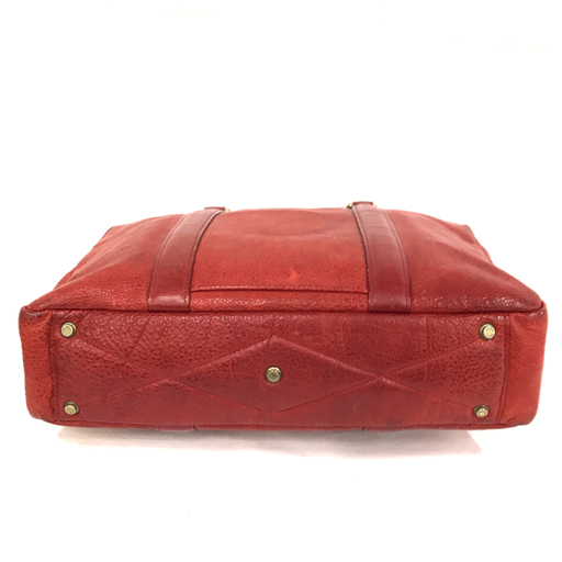  Porter Yoshida bag leather handbag business bag men's bag bag red red pouch attaching PORTER