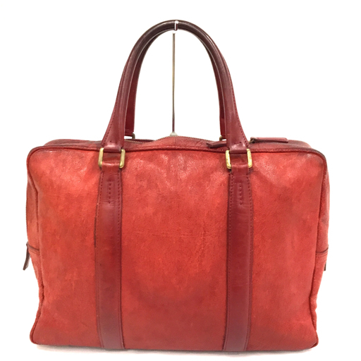  Porter Yoshida bag leather handbag business bag men's bag bag red red pouch attaching PORTER