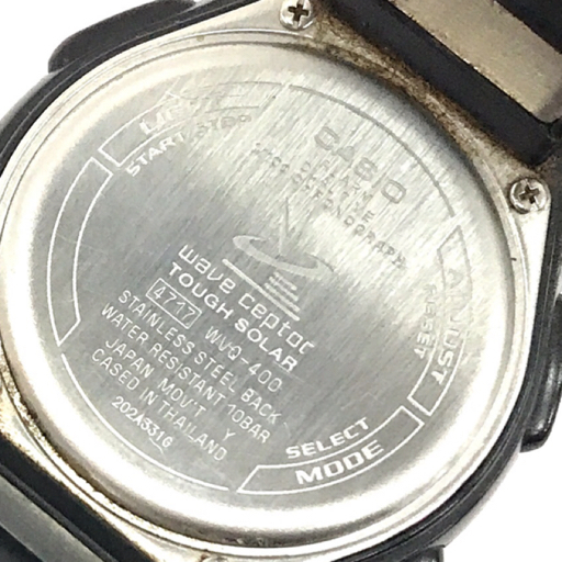 カシオ ウェーブセプター タフソーラー 腕時計 稼働品 アナデジ メンズ ファッション小物 WVQ-400 CASIO_画像3