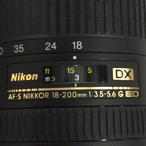 Nikon AF-S NIKKOR 18-200mm 1:3.5-5.6 G ED カメラレンズ Fマウント オートフォーカスの画像6