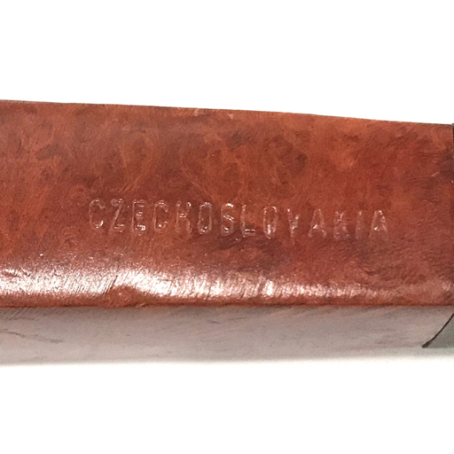 1円 CZECHOSLOVAKIA パイプ 全長約13.5cm ブラウン系 他 ブラック系 含 喫煙具 喫煙グッズ 計3点 セットの画像5