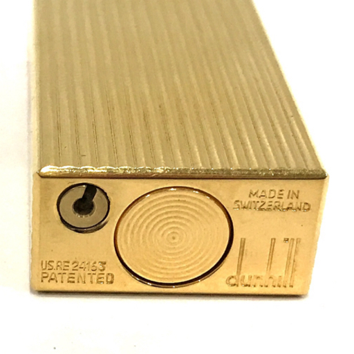 1円 ダンヒル ローラー式 ガスライター ゴールドカラー 保存ケース付き 他 シルバーカラー 含 計3点 セット_画像4
