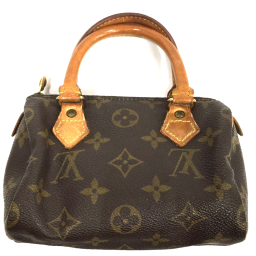 ルイヴィトン M41534 モノグラム ミニスピーディ 2way ショルダーバッグ ハンドバッグ ブラウン系 LOUIS VUITTON_画像1