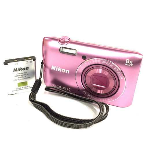 Nikon COOLPIX A300 4.5-36.0mm 1:3.7-6.6 コンパクトデジタルカメラ ピンク ニコン_画像1