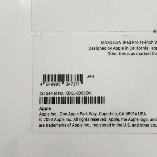1円 Apple iPad Pro 11インチ 第4世代 MNXD3J/A Wi-Fiモデル 128GB スペースグレイ_画像10