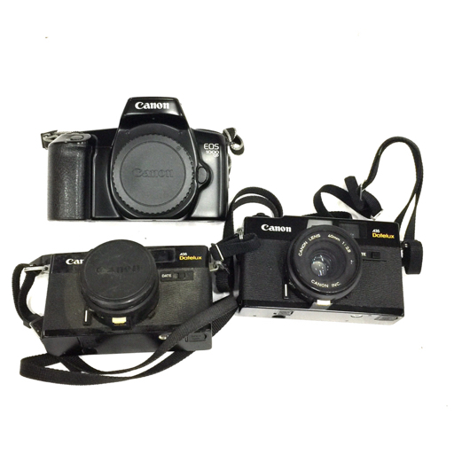 CANON A35 Datelux 40mm 1:2.8 EOS 1000 QD フィルムカメラ まとめ セット_画像1
