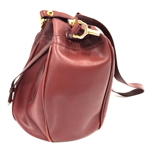 1 иен Cartier Must линия сумка на плечо брендовая сумка мешочек type женский бордо серия сумка для хранения имеется Cartier